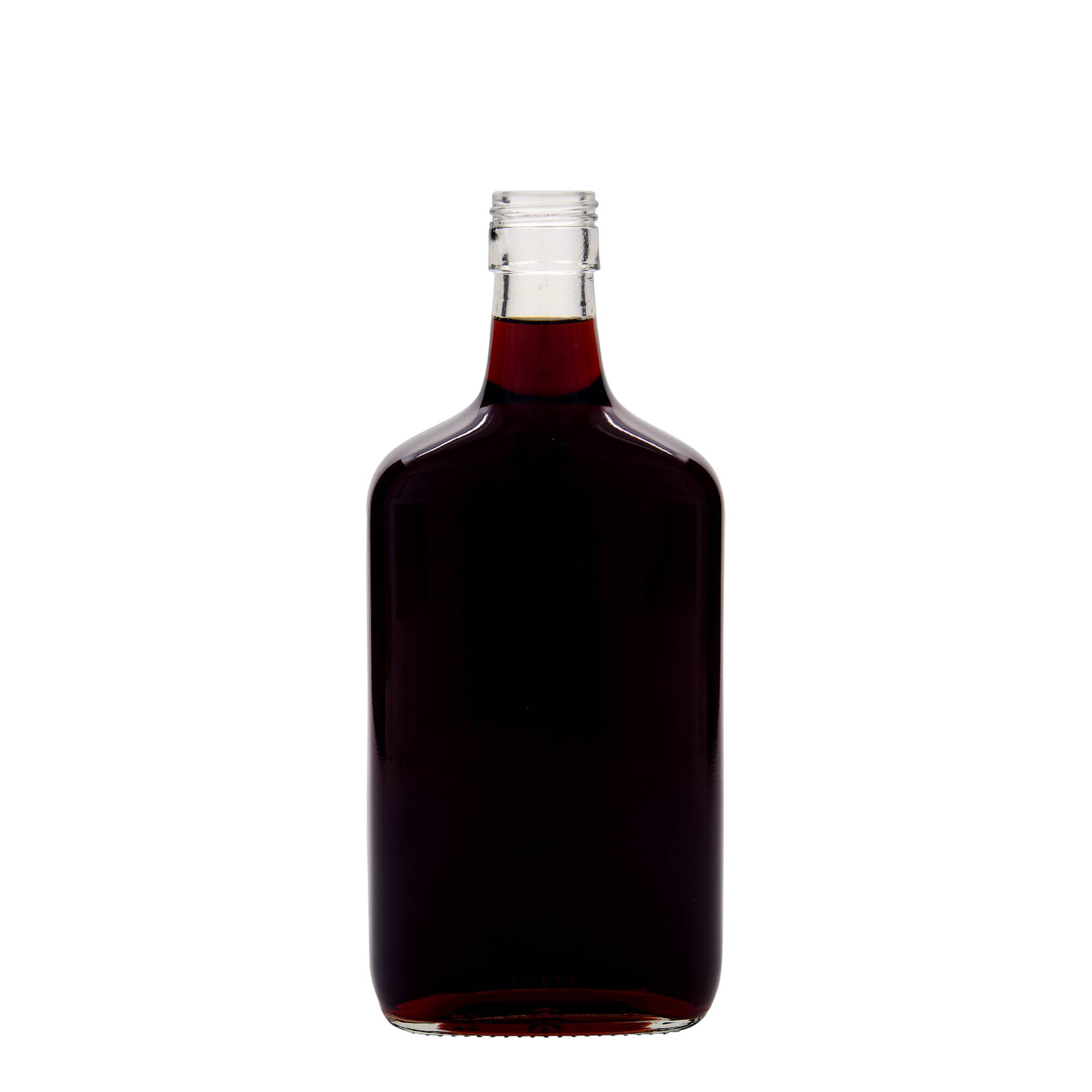 700 ml stiklo butelis „Amaretto“, stačiakampio formos, uždaromas: PP 31,5