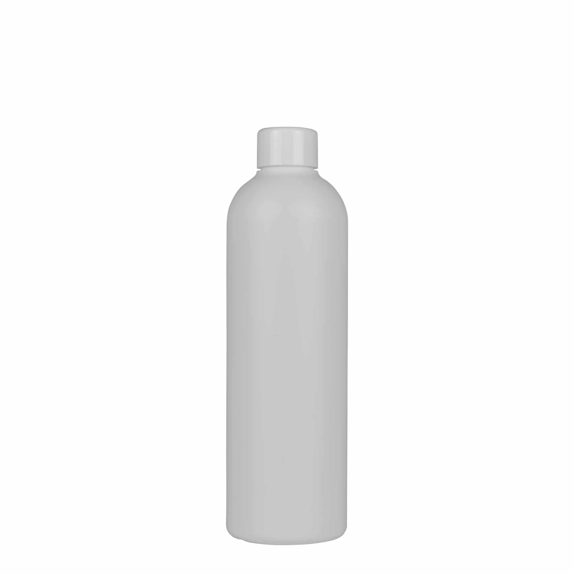 300 ml plastikinis butelis „Tuffy“, HDPE, baltos spalvos, uždaromas: GPI 24/410