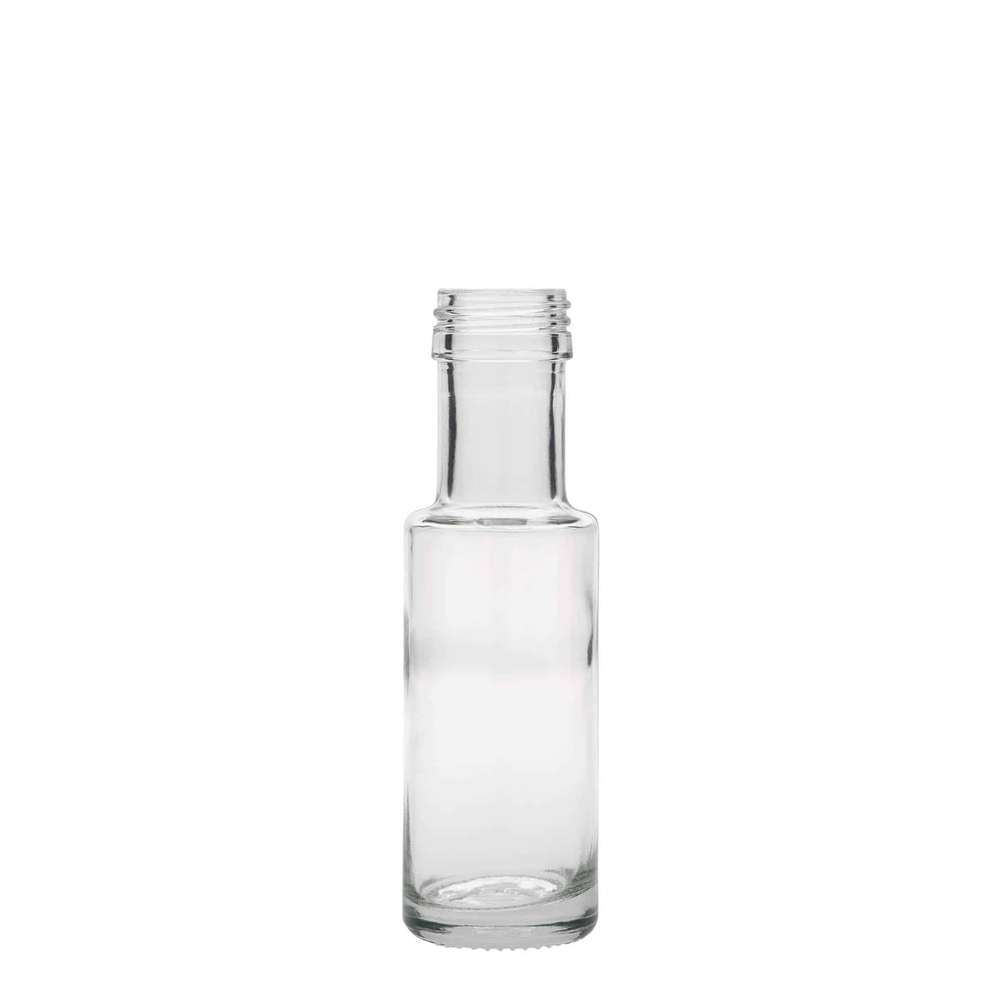 100 ml stiklo butelis „Dorica“, uždaromas: PP 31,5