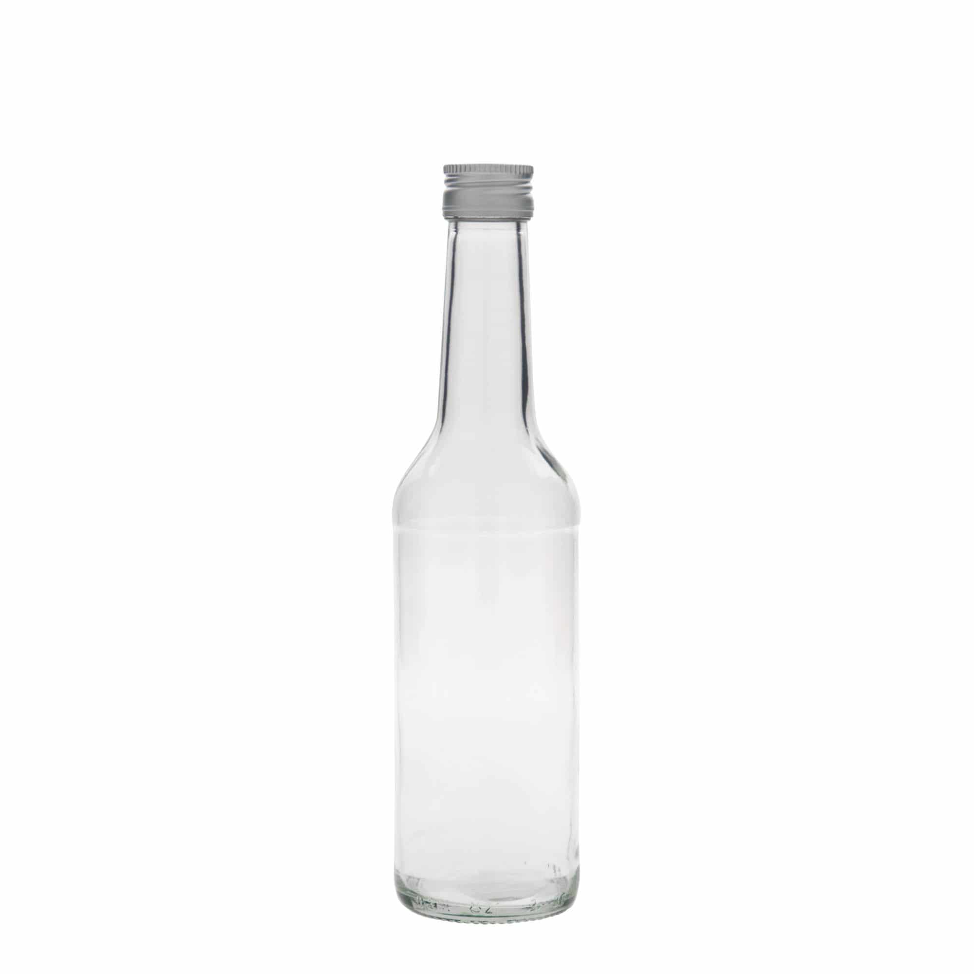 350 ml stiklo butelis „Geradhals“, uždaromas: PP 28