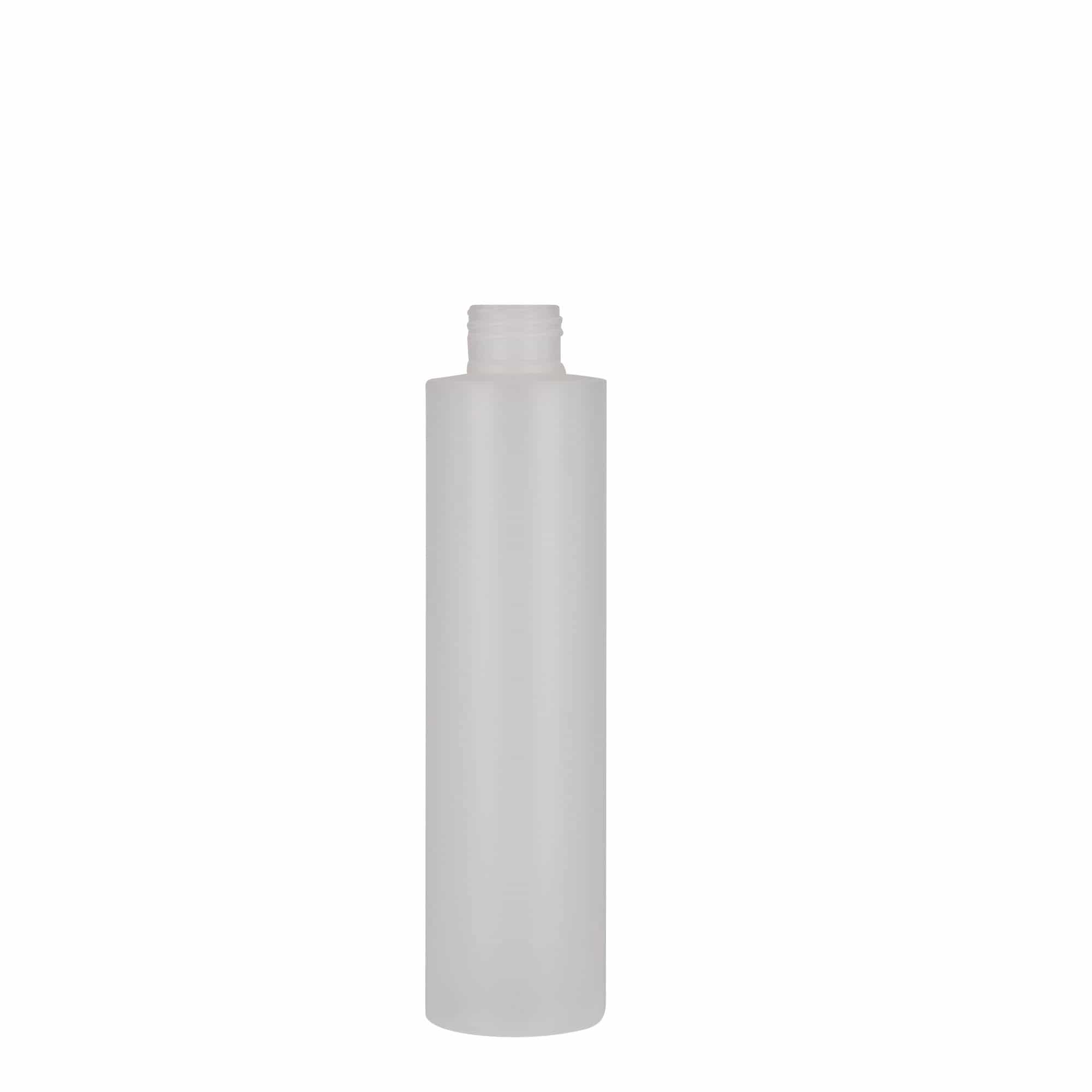 200 ml plastikinis butelis „Pipe“, HDPE, kreminės spalvos, uždaromas: GPI 24/410