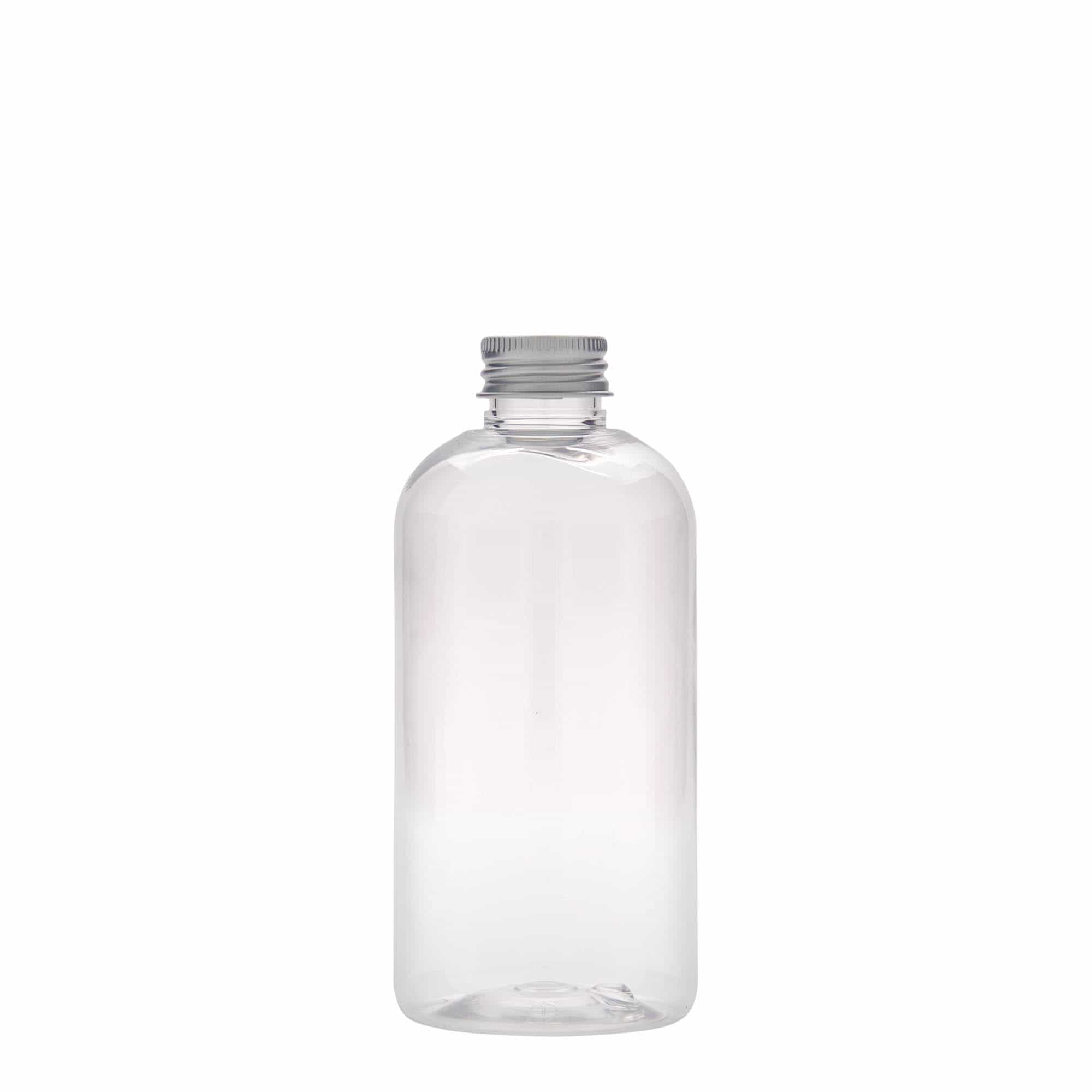 250 ml PET butelis „Boston“, plastikas, uždaromas: GPI 24/410