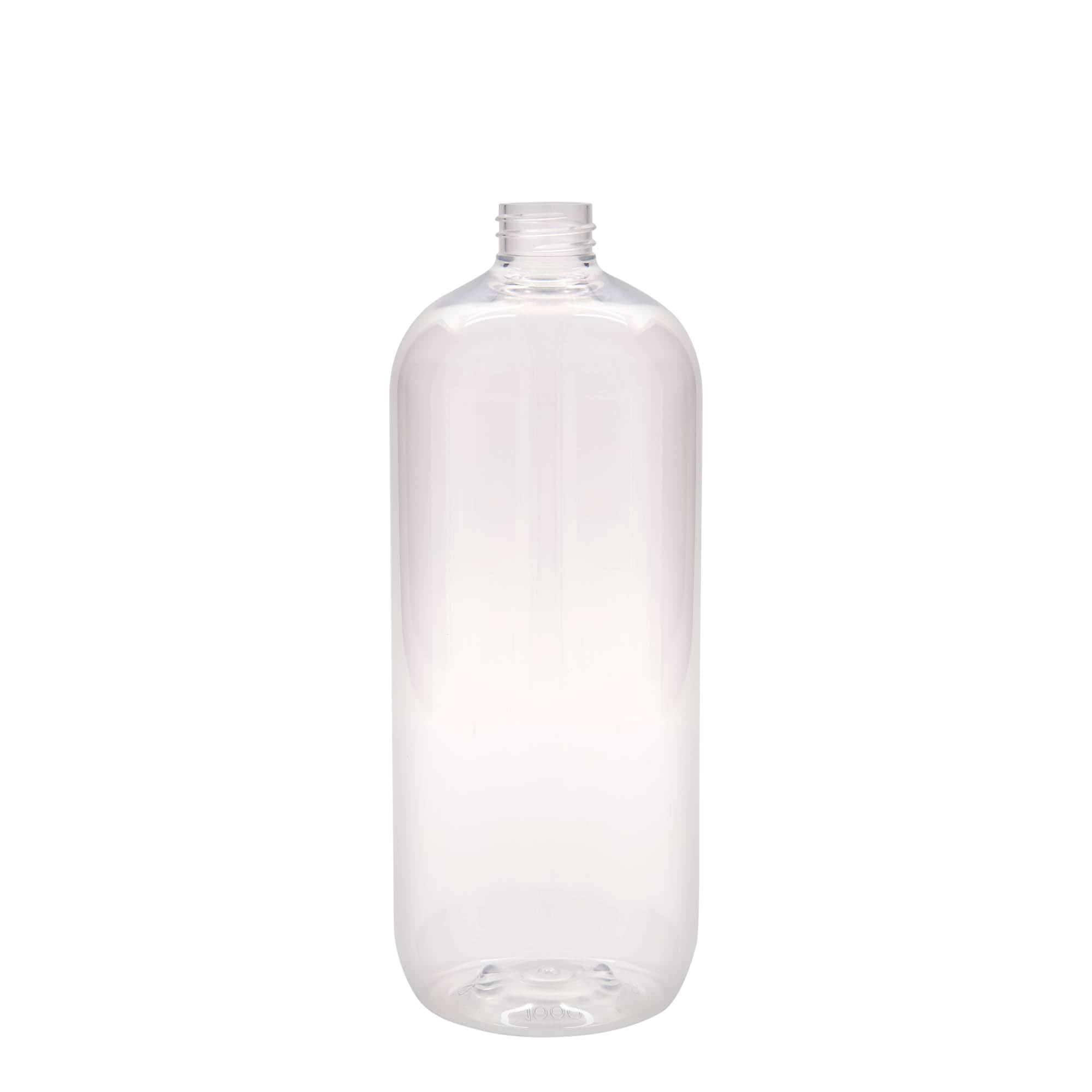 1000 ml PET butelis „Boston“, plastikas, uždaromas: GPI 28/410