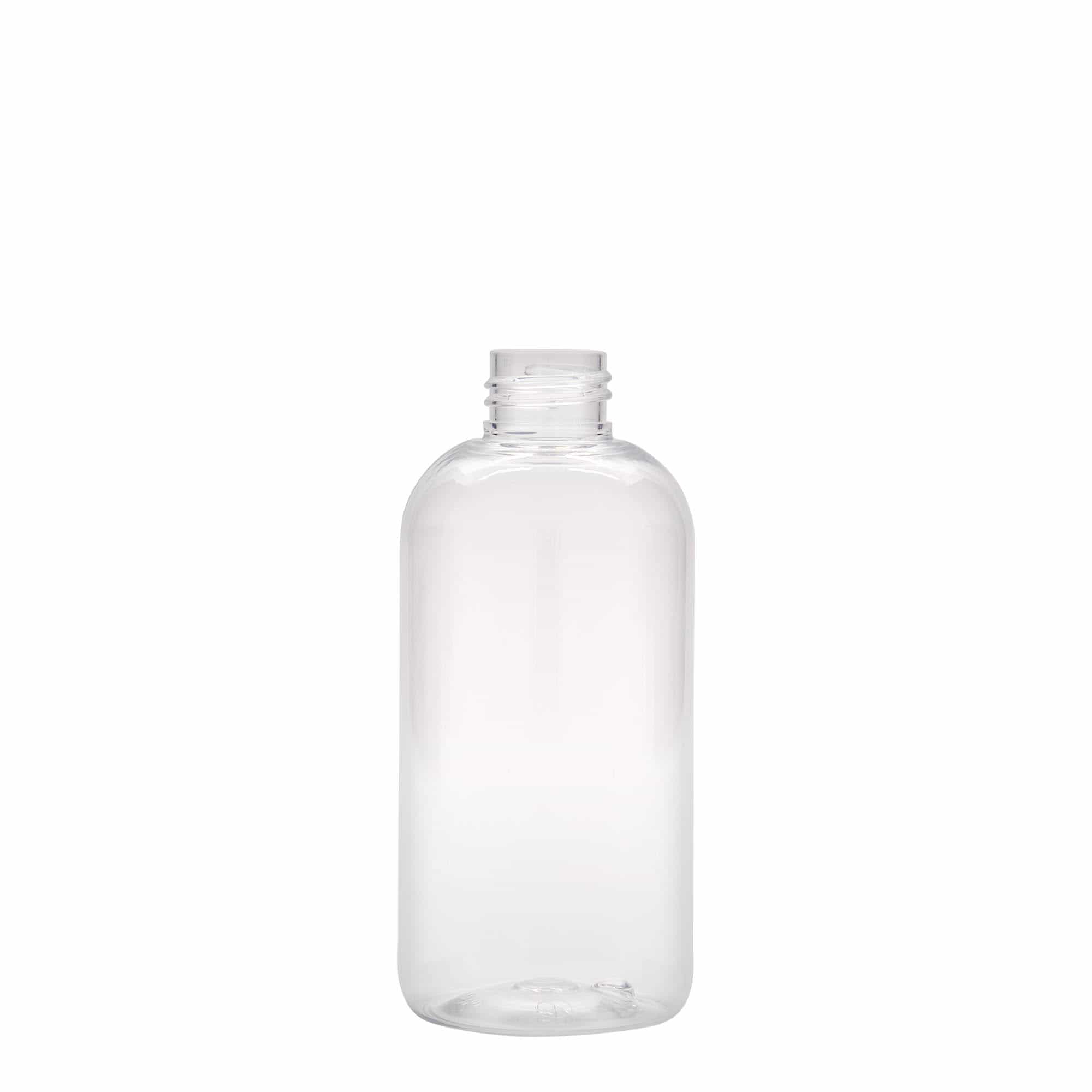 200 ml PET butelis „Boston“, plastikas, uždaromas: GPI 24/410