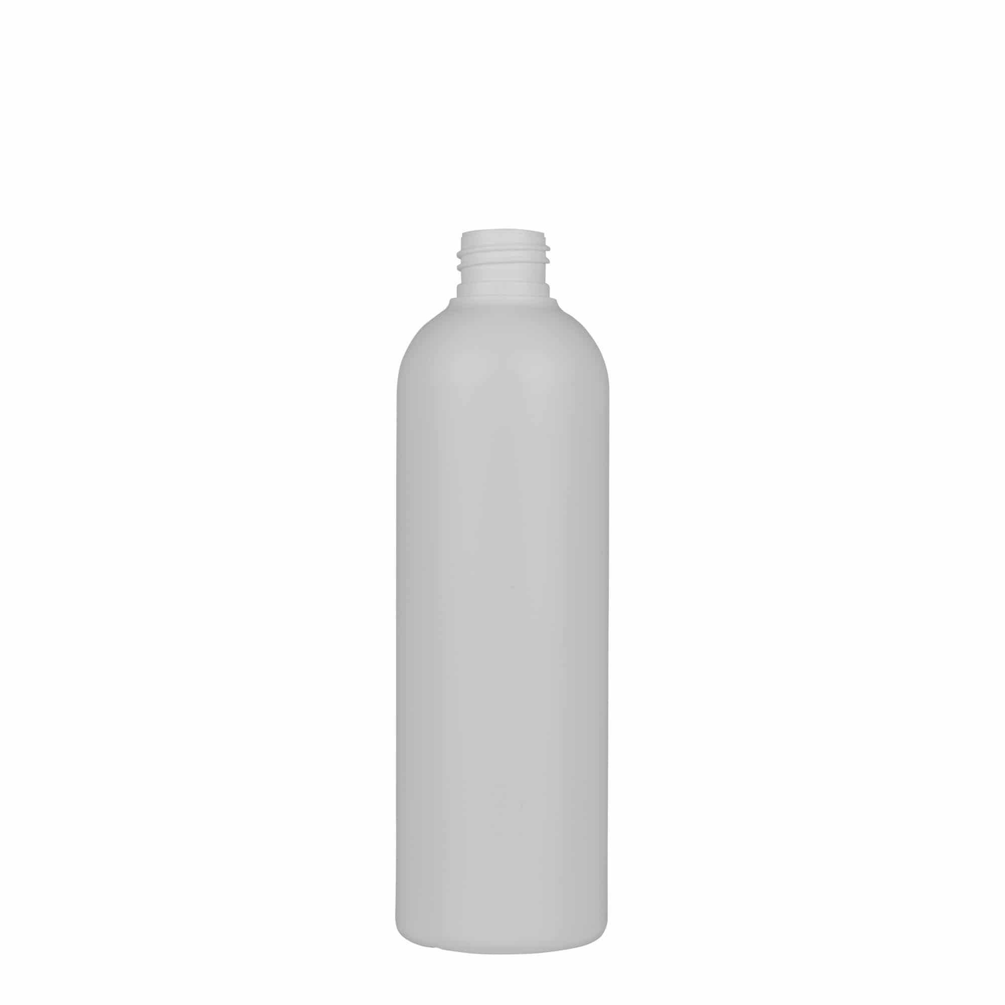 300 ml plastikinis butelis „Tuffy“, HDPE, baltos spalvos, uždaromas: GPI 24/410