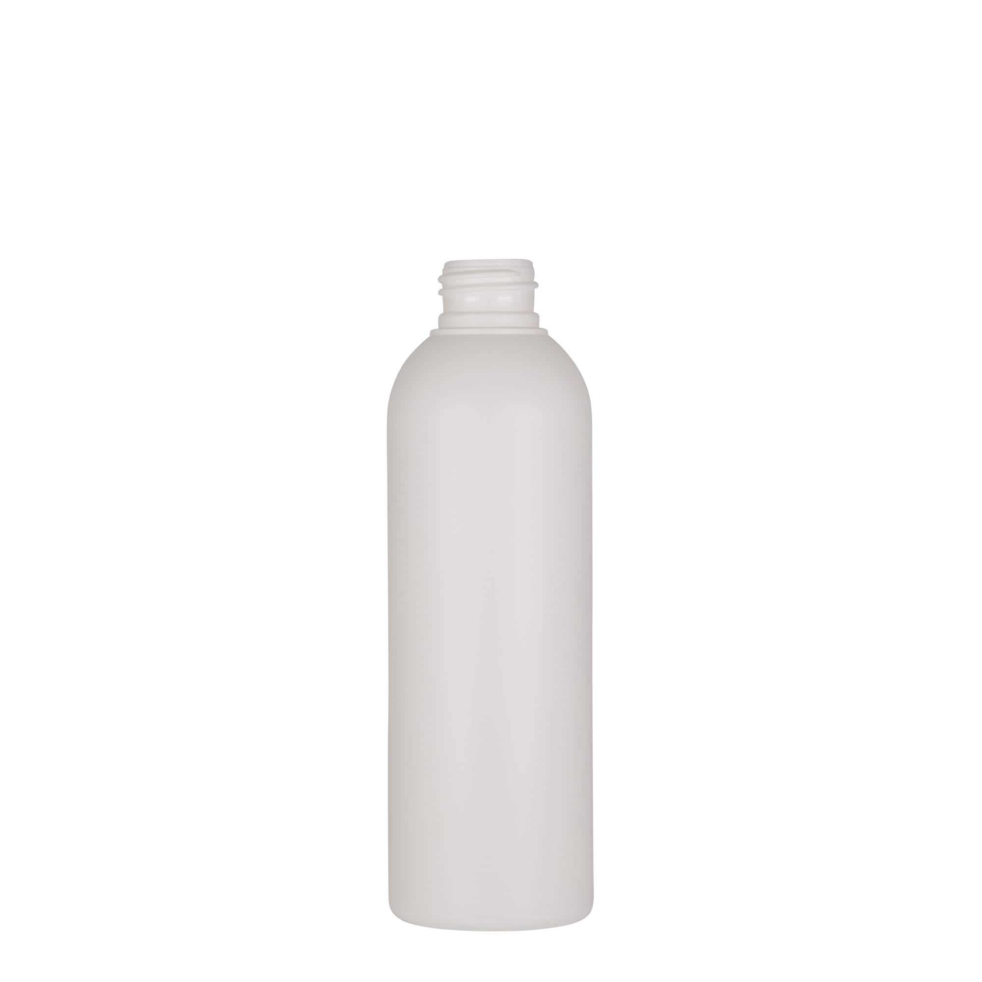 200 ml plastikinis butelis „Tuffy“, HDPE, baltos spalvos, uždaromas: GPI 24/410