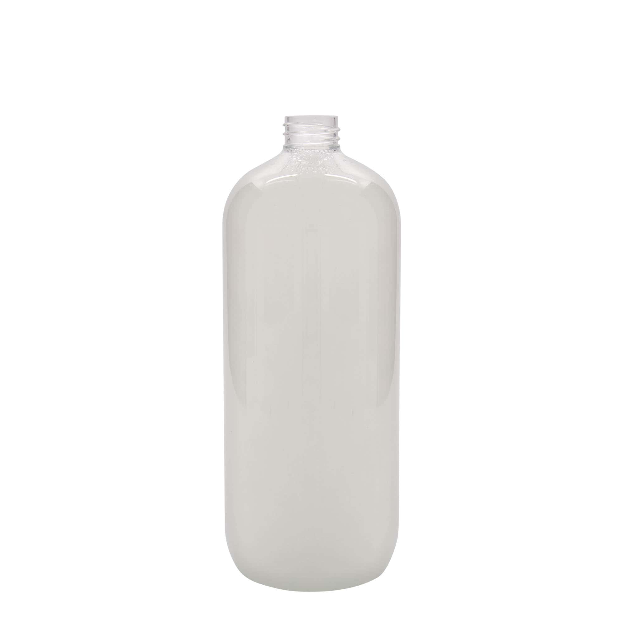 1000 ml PET butelis „Boston“, plastikas, uždaromas: GPI 28/410