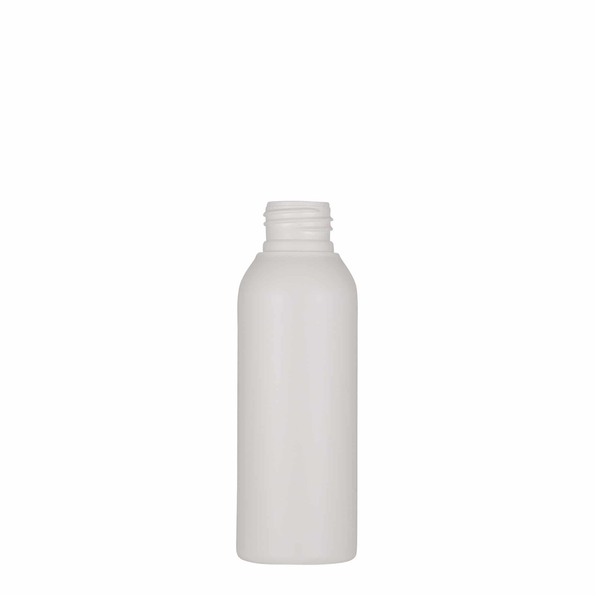 100 ml plastikinis butelis „Tuffy“, HDPE, baltos spalvos, uždaromas: GPI 24/410